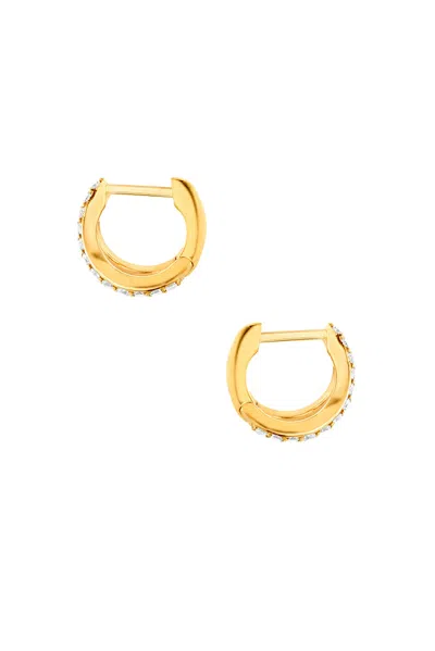 Carbon & Hyde Split Huggies In Gold