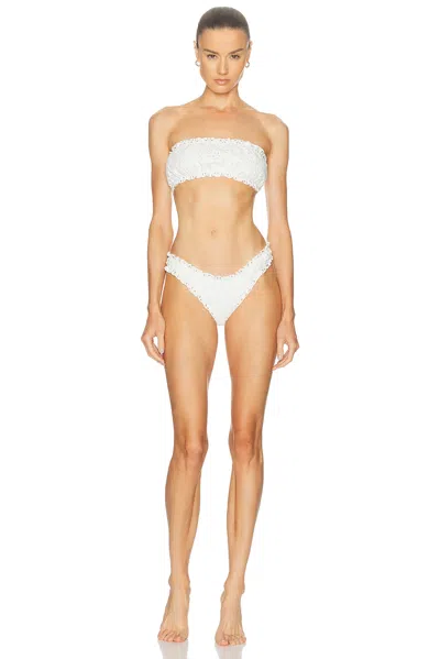 Juillet Lee Bikini Top In White