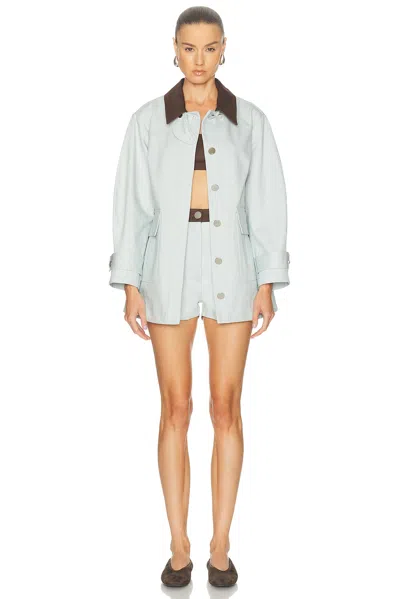 Matthew Bruch Cargo Barn Jacket In White