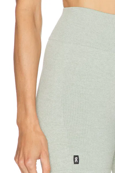 On Studio Knit Shorts In Silver