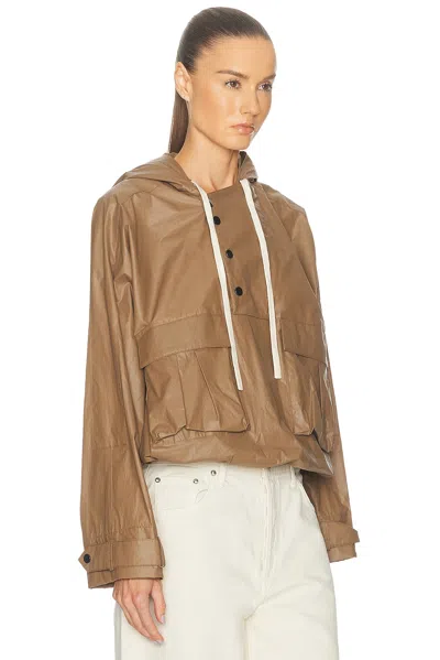 Twp Rain Check Jacket In Brown