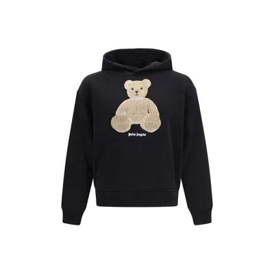 Palm Angels Black Graphic Hood Sweatshirt