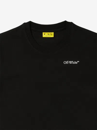 Off-white Boys Scribble Diag T-shirt In Black