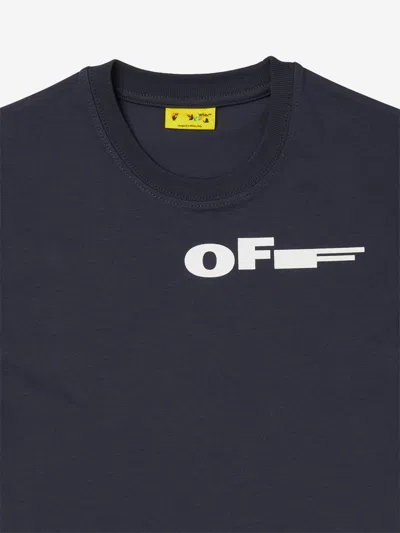 Off-white Boys Type T-shirt In Blue