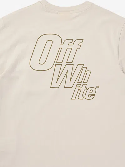 Off-white Boys Arrow Cargo T-shirt In Neutral