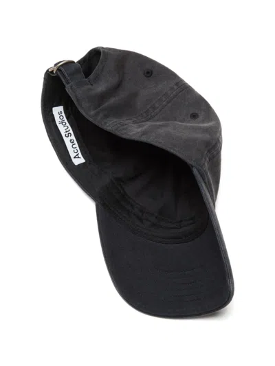 Acne Studios Baseballkappe Mit Logo-patch In Black