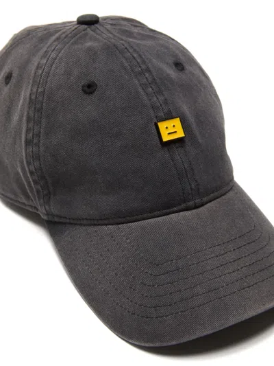 Acne Studios Baseballkappe Mit Logo-patch In Black