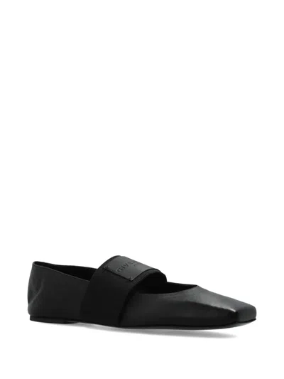 Givenchy Tonal Elasticated-strap Ballet Flats In Black