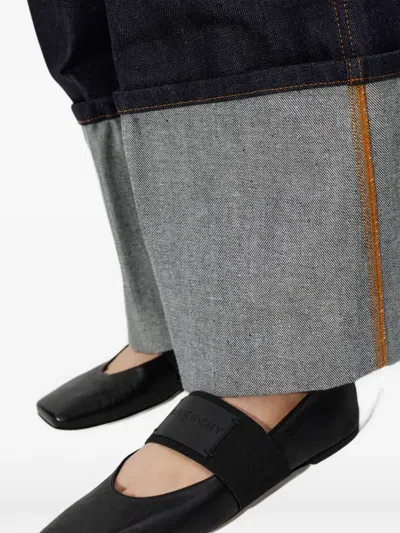 Givenchy Tonal Elasticated-strap Ballet Flats In Black