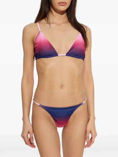 Casablanca Gradient-effect Bikini Top In Multi