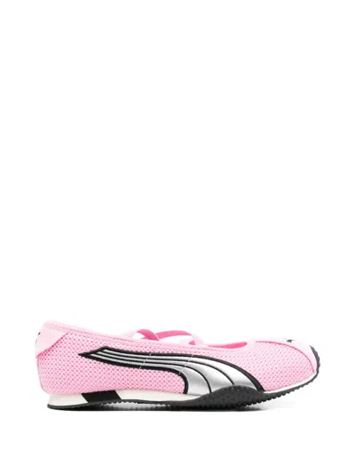 Puma H-street Cross-straps Ballet Sneakers In Pink