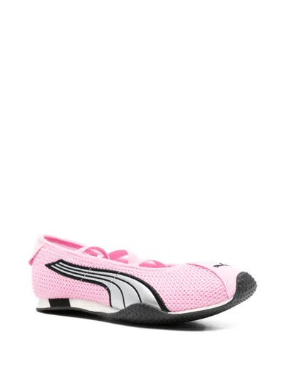 Puma H-street Cross-straps Ballet Sneakers In Pink