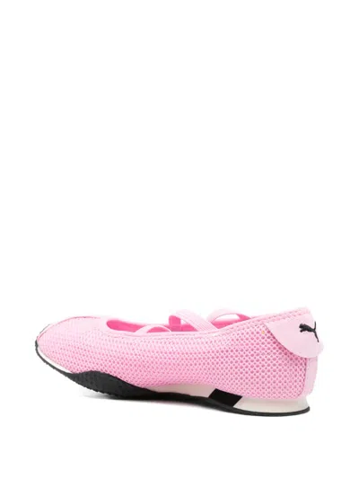 Puma H-street Cross-straps Ballet Sneakers In Pink
