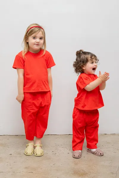 Leset Bebe Margo Tee In Red
