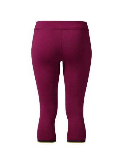 Reebok Patterned Elasticated Cropped Leggings In Black