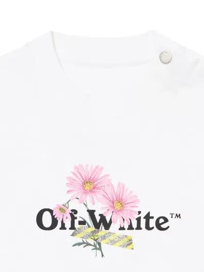 Off-white Daisy-print T-shirt In White
