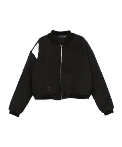 Who Decides War Patchwork-design Jacket In Black