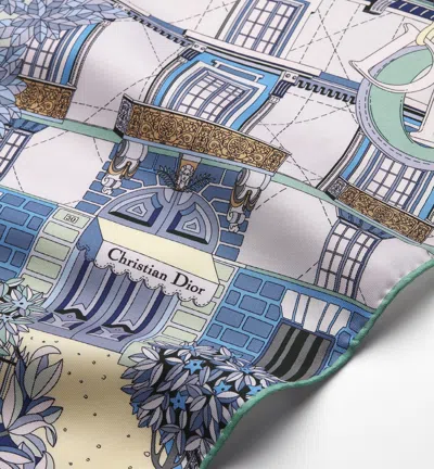 Dior Pointed Silk Scarf In Multi