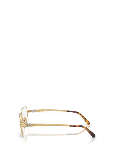 Miu Miu Full Frame Plain Mirror In Gold