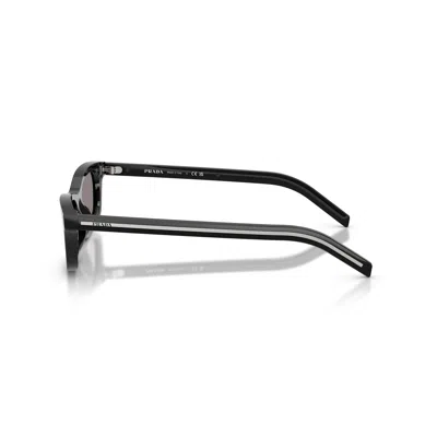 Prada Eyewear Rectangle Frame Sunglasses In Black