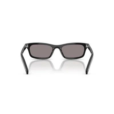 Prada Eyewear Rectangle Frame Sunglasses In Black