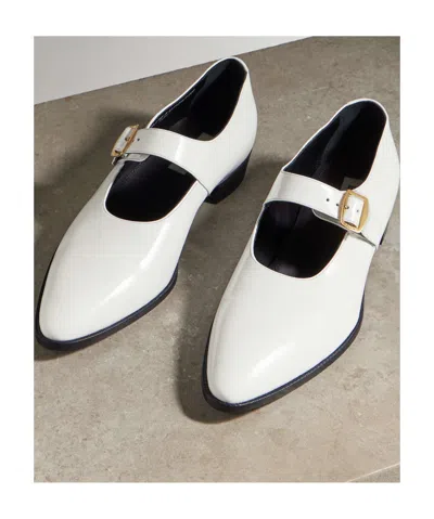 Bally Gerwin Mary Jane Flats In White