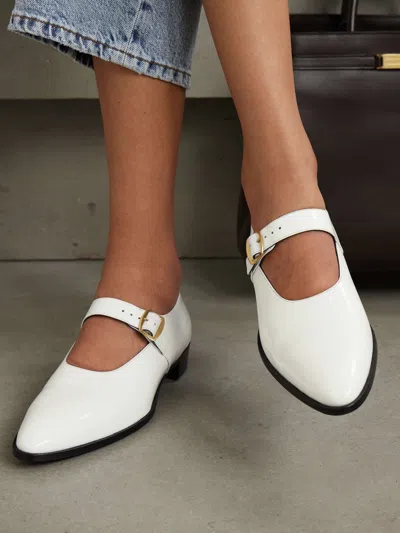 Bally Gerwin Mary Jane Flats In White