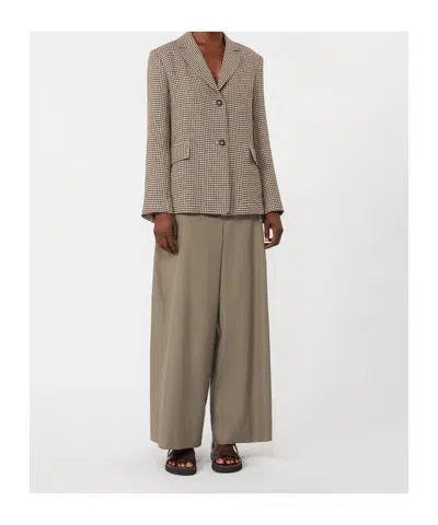 Max Mara Drawstring Casual Pants In Brown