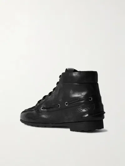 Bally Paphos Leather Ankle Boots In Black