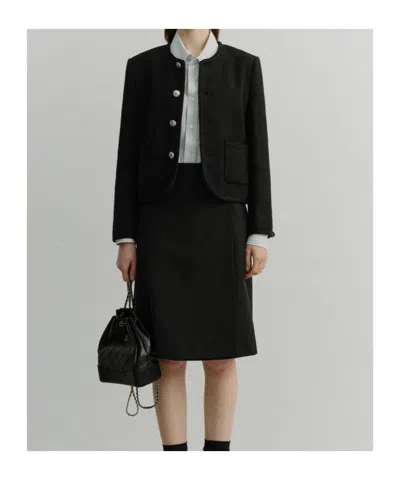 Dunst Boucllé Patch-pocket Jacket In Multi
