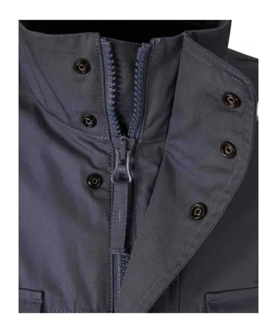 Stone Island Buttoned Flap-pocket Jacket In Blue