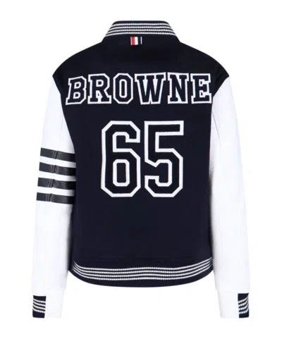 Thom Browne 4-bar Bomber Jacket In Multi