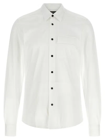 Kiton Buba Shirt Long Sleeves Chest Pocket In White