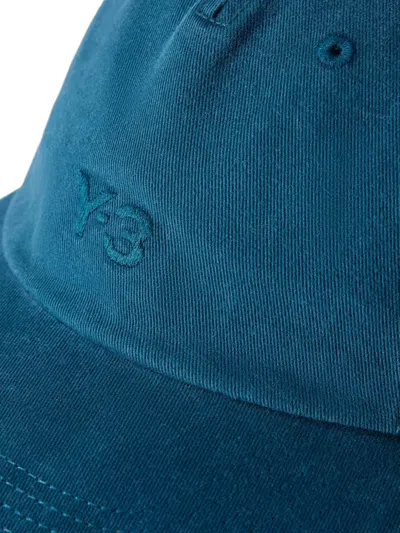 Y-3 Top-button Baseball Cap In Blue