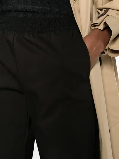 Ermanno Firenze Elasticated Trousers In Black