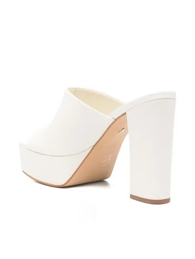 Carrano Platform Mules In White