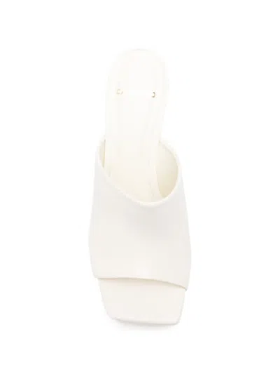 Carrano Platform Mules In White