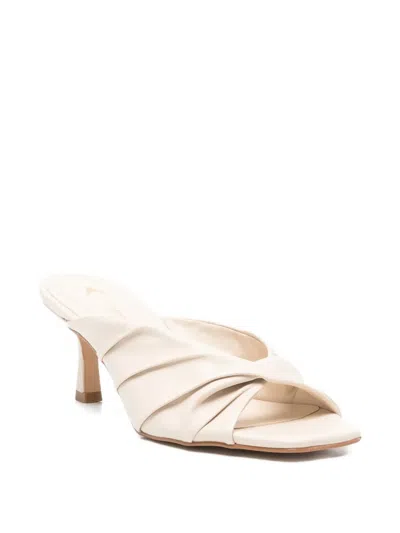Carrano Twisted-strap Mules In White