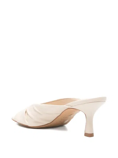Carrano Twisted-strap Mules In White