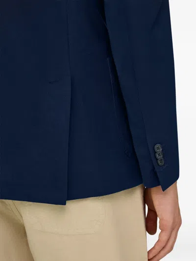 Boggi Milano Double-breasted Blazer In Blue