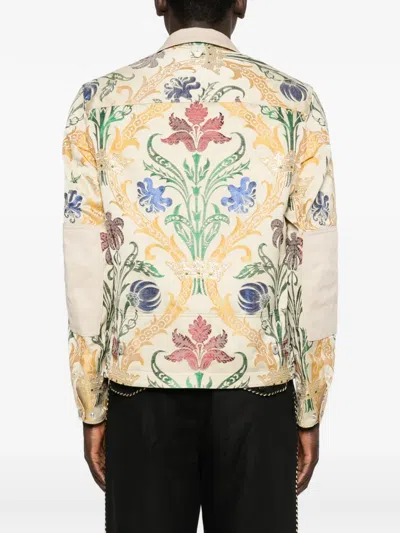 Junya Watanabe Floral Pattern Jacket In Multi