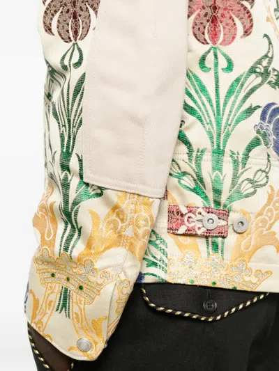 Junya Watanabe Floral Pattern Jacket In Multi