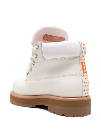 Pdf Off White Leather Strada Ankle Boots In White