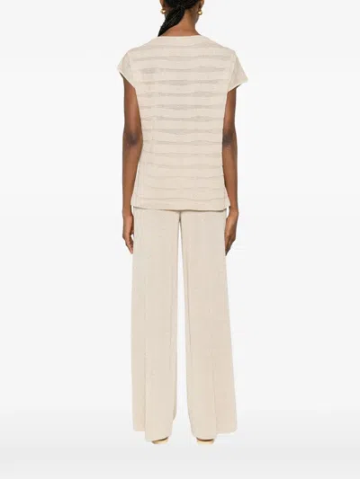 Neera Ribbed Top In Neutral
