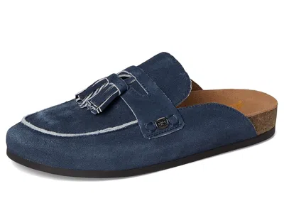 Sam Edelman Astrid Mule Atlantic Blue Suede In Blue