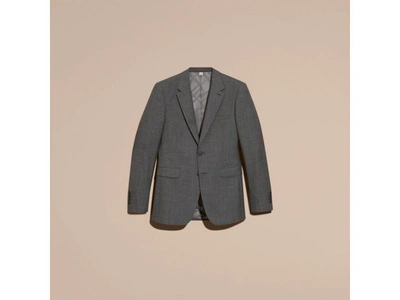 Shop Burberry Modern Fit Wool Cashmere Microcheck Part-canvas Suit