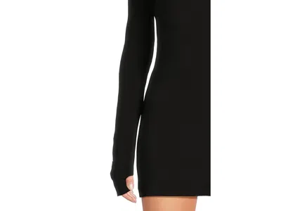 Norma Kamali Pickleball Ruched Stretch-jersey Mini Dress In Black