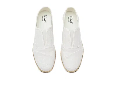 Toms Palmera Plus Espadrille Slipon In White