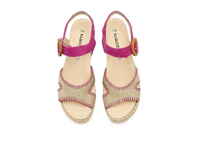 Naot Majorca Platform Sandal In Burgundy