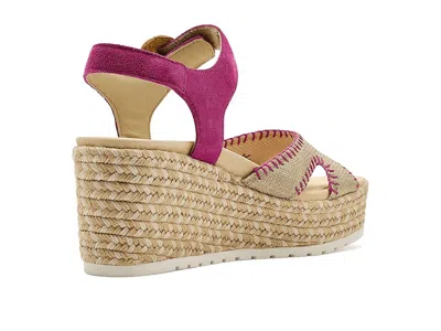 Naot Majorca Platform Sandal In Burgundy